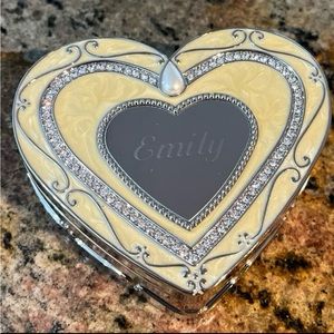 Things Remembered heart shaped trinket/jewelry box